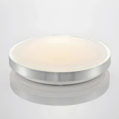 Lámpara LED de techo Emelie de Lindby, Ø 42 cm, color aluminio, metal