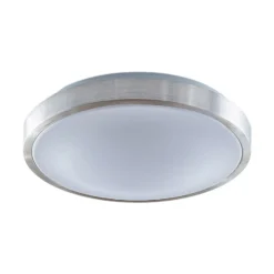 Lámpara LED de techo Emelie de Lindby, Ø 42 cm, color aluminio, metal