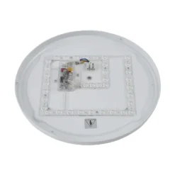 Lámpara LED de techo Emiva de Lindby, Ø 40 cm, madera clara, CCT