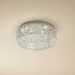 Lámpara LED de techo Felias brillante, redonda