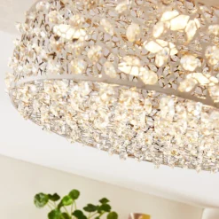 Lámpara LED de techo Felias brillante, redonda