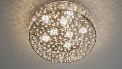 Lámpara LED de techo Felias brillante, redonda