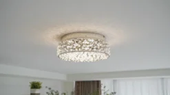 Lámpara LED de techo Felias brillante, redonda