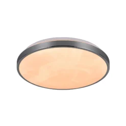 Lámpara LED de techo Fena, color cromo, Ø 38 cm, metal, IP44