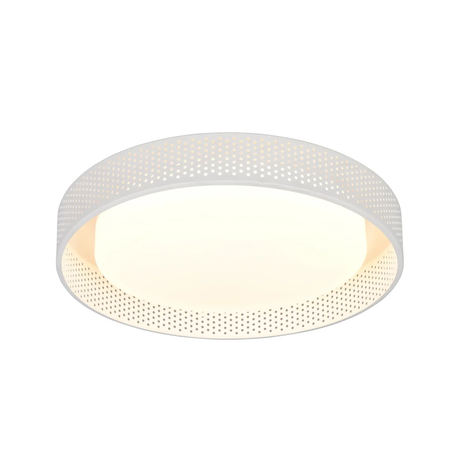 Lámpara LED de techo Filippo, blanco mate, Ø 33 cm, metal, CCT, IP44