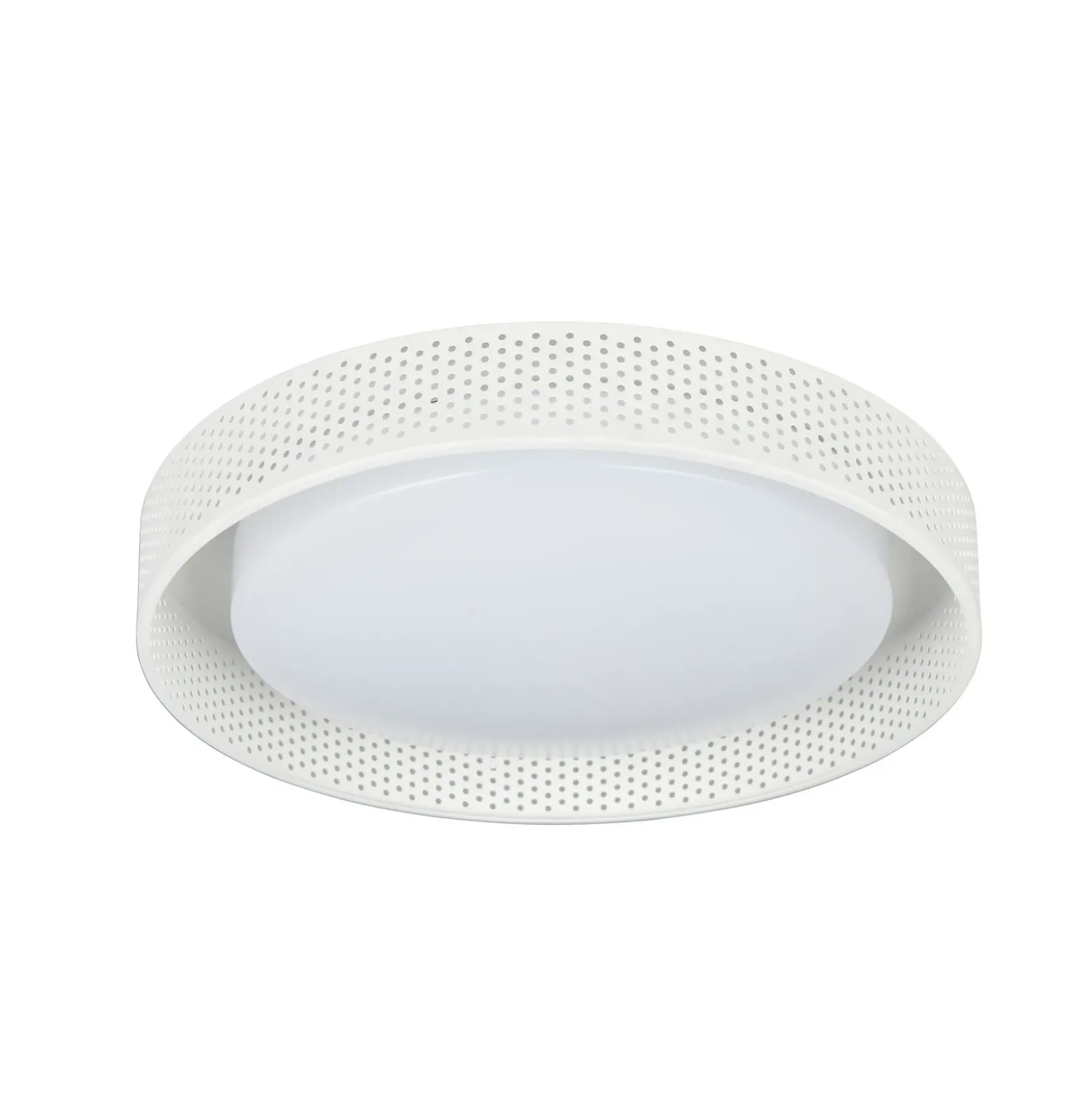 Lámpara LED de techo Filippo, blanco mate, Ø 33 cm, metal, CCT, IP44