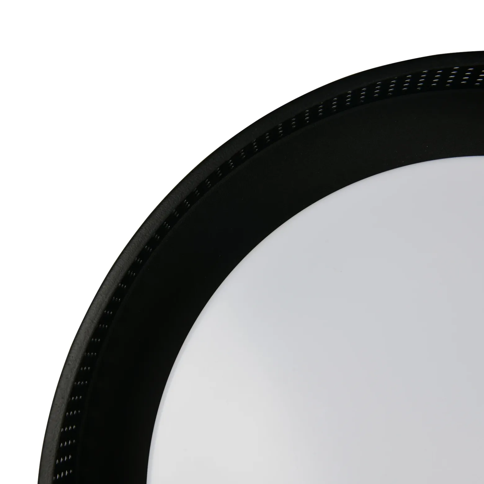 Lámpara LED de techo Filippo, negro mate, Ø 33 cm, metal, CCT, IP44