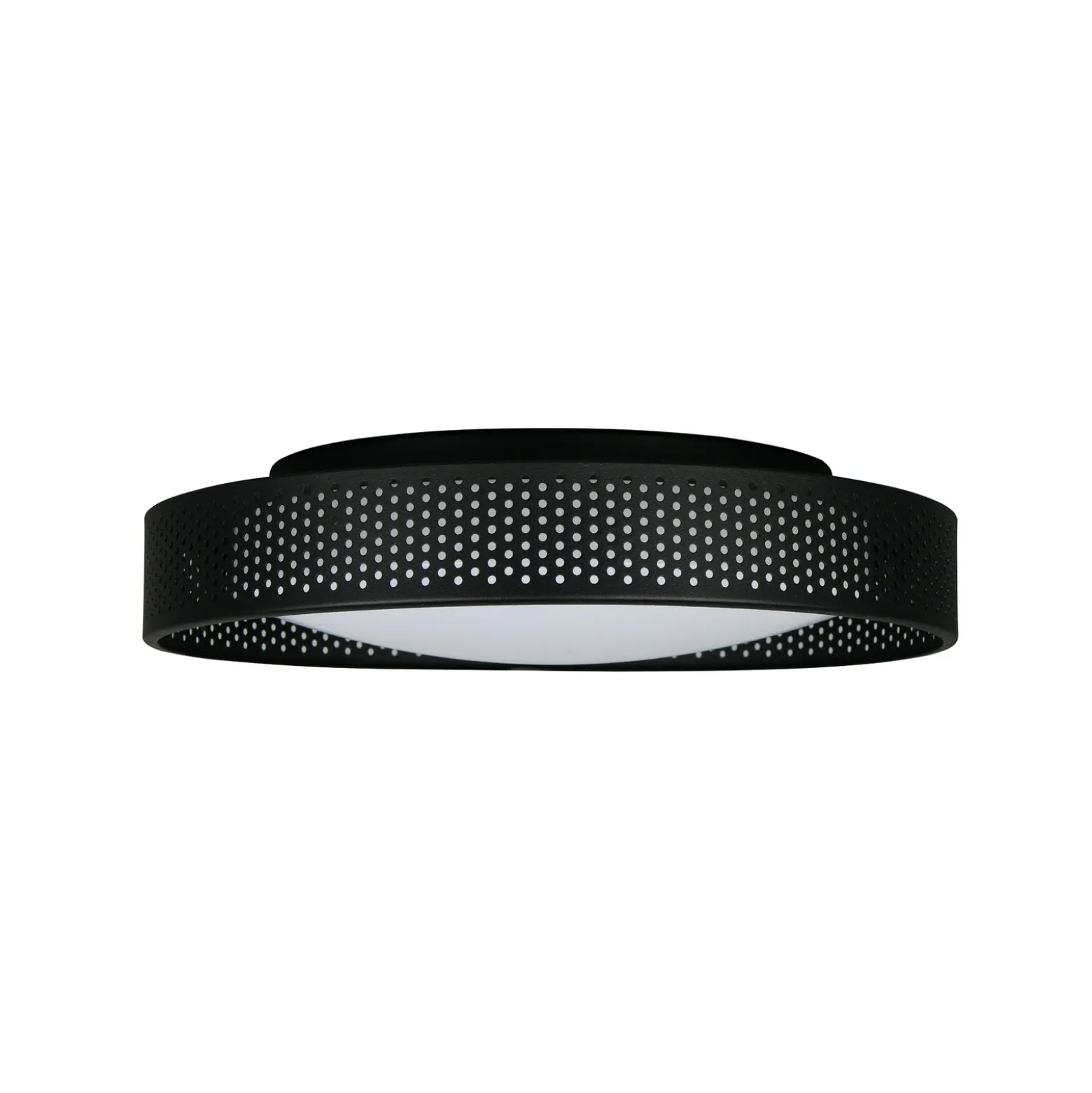 Lámpara LED de techo Filippo, negro mate, Ø 33 cm, metal, CCT, IP44