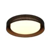 Lámpara LED de techo Filippo, negro mate, Ø 33 cm, metal, CCT, IP44