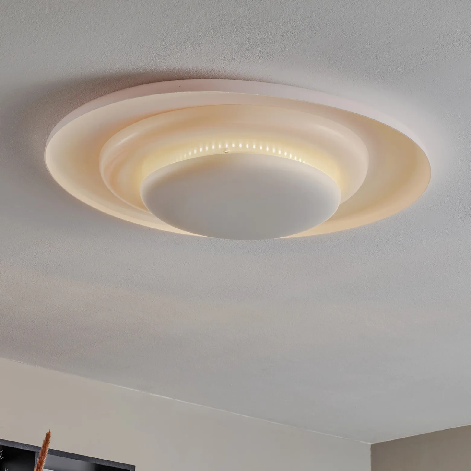 lámpara LED de techo Foscarini Bahia atenuable, 76 cm