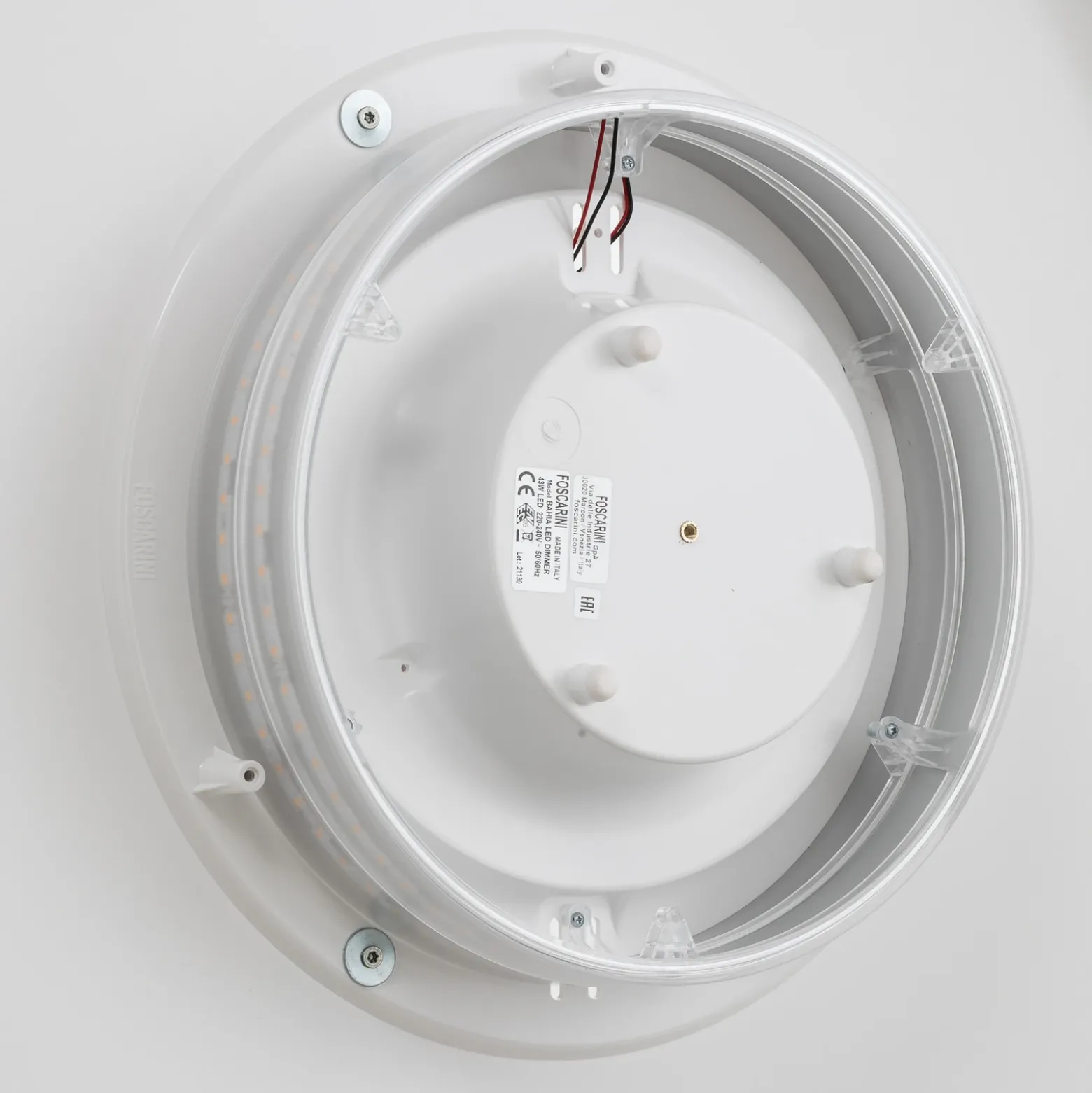 lámpara LED de techo Foscarini Bahia atenuable, 76 cm