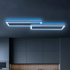 Lámpara LED de techo Frame 2 luces RGBW Backlight 119,5 cm