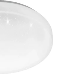 Lámpara LED de techo Frania-S efecto cristal Ø28cm