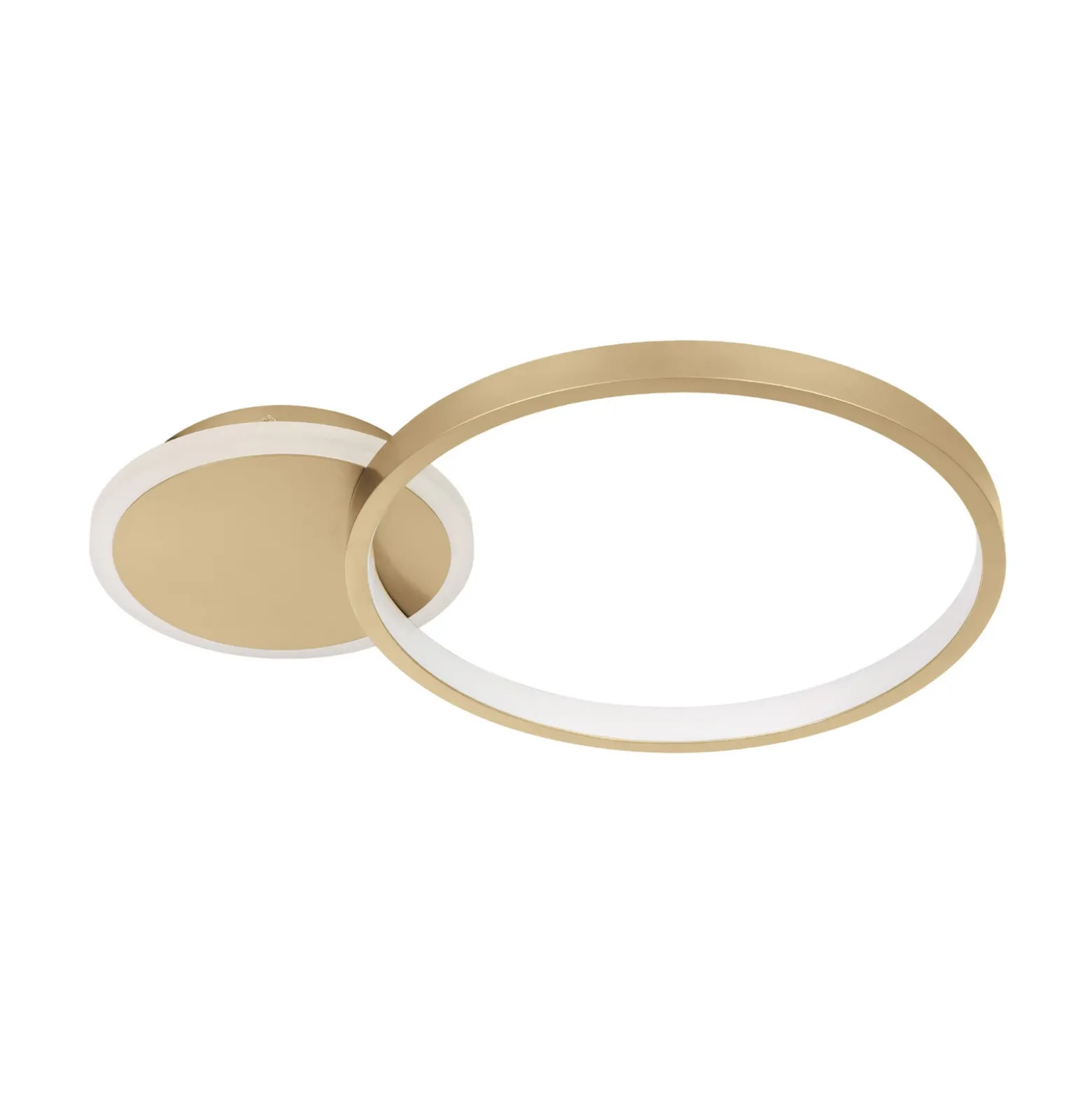 Lámpara LED de techo Gafares, oro, aluminio, 41 cm control remoto CCT