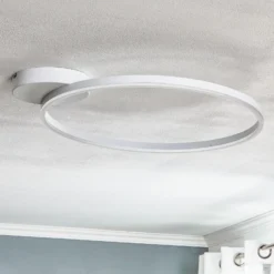 Lámpara LED de techo Giotto, 1 luz, blanco