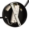Lámpara LED de techo Giotto, 1 luz, negro