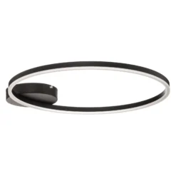 Lámpara LED de techo Giotto, 1 luz, negro