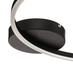 Lámpara LED de techo Giotto, 1 luz, negro