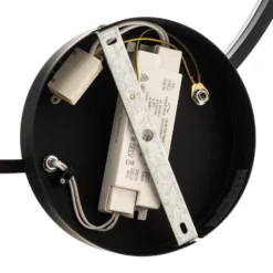 Lámpara LED de techo Giotto, 1 luz, negro