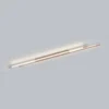 Lámpara LED de techo Helestra LEDA, marrón, longitud 150 cm, atenuable