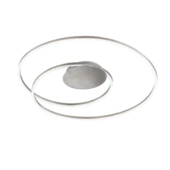 Lámpara LED de techo HOLY, níquel, Ø 68 cm, control remoto, CCT