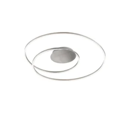Lámpara LED de techo HOLY, níquel, Ø 49 cm, control remoto, CCT