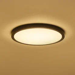 lámpara LED de techo inteligente Calex HALO Ø 30 cm negro IP54 RGB CCT