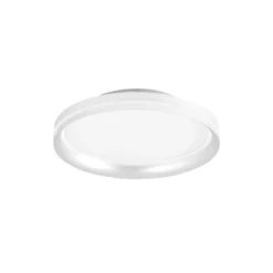 Lámpara LED de techo Isy, blanca, Ø 35 cm, metal, CCT, atenuable