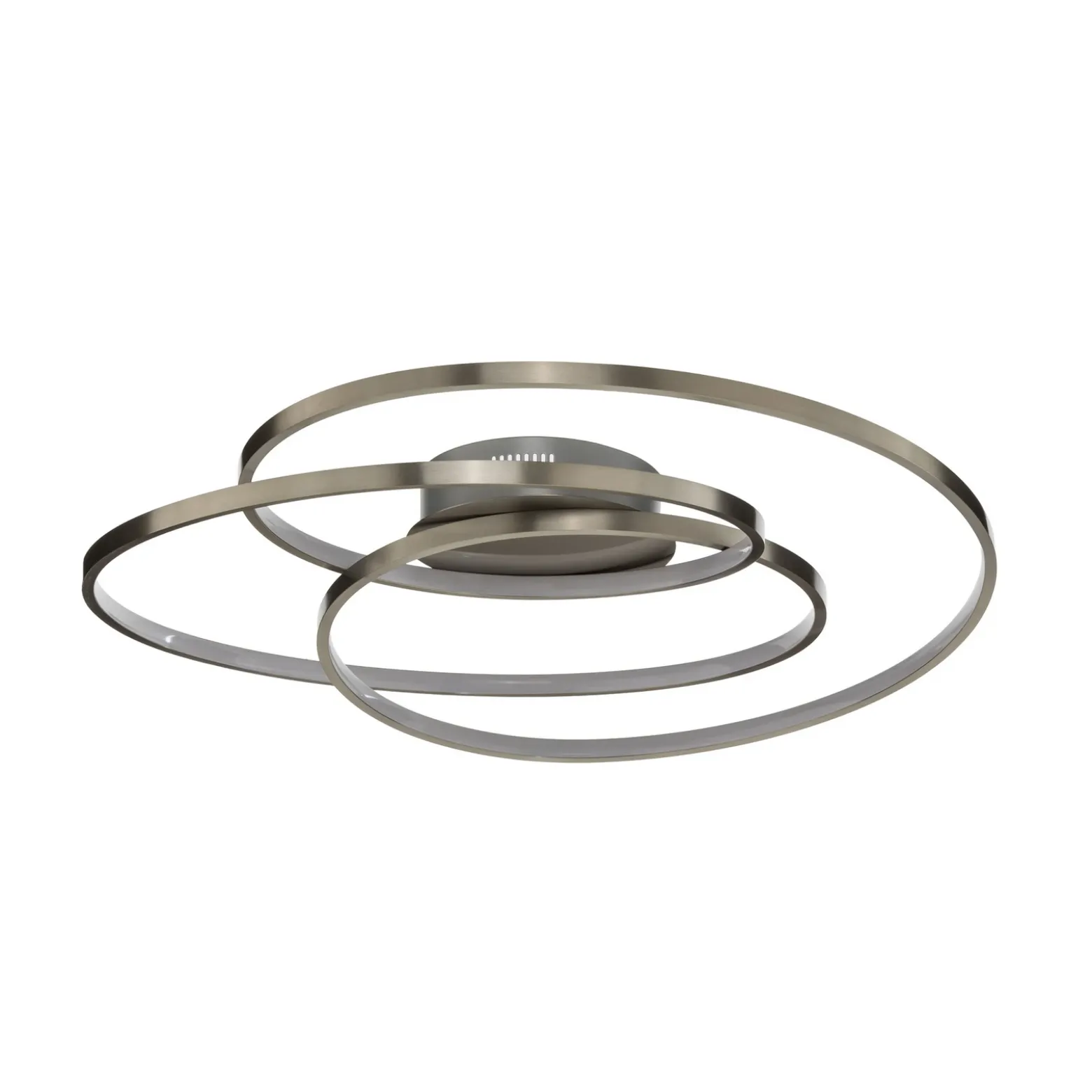 Lámpara LED de techo Joline de Lindby, Ø 60 cm, color níquel, metal