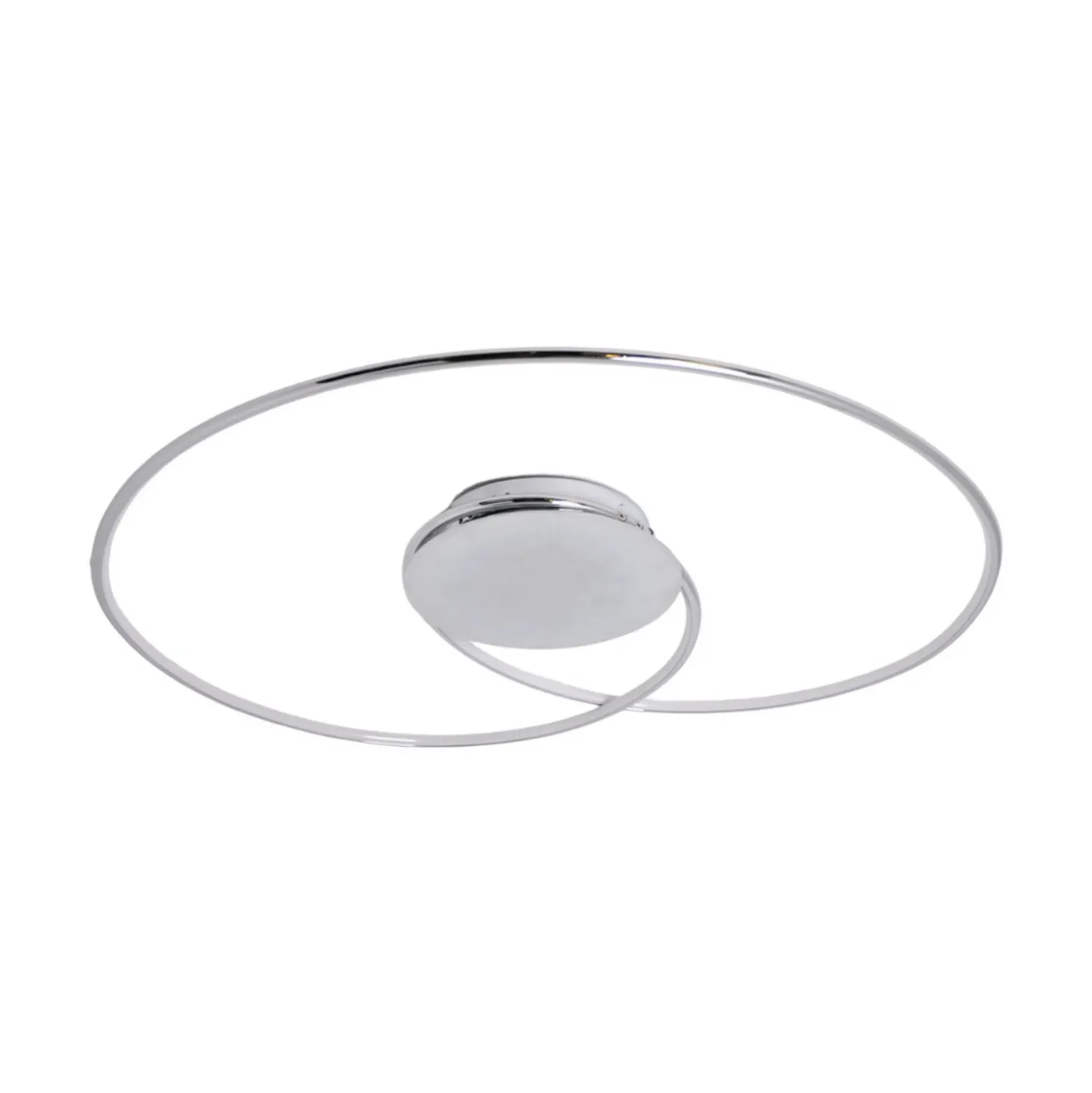 Lámpara LED de techo Joline de Lindby, Ø 74 cm, color cromo, metal