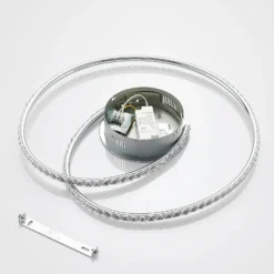 Lámpara LED de techo Joline de Lindby, Ø 45 cm, cristales, metal