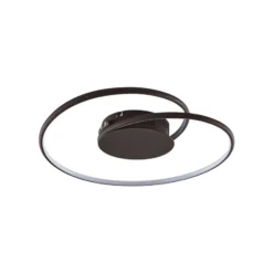 Lámpara LED de techo Joline de Lindby, Ø 45 cm, marrón óxido, metal