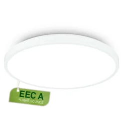 Lámpara LED de techo Kaida, blanca, Ø 38 cm, EEC A, 4000 K