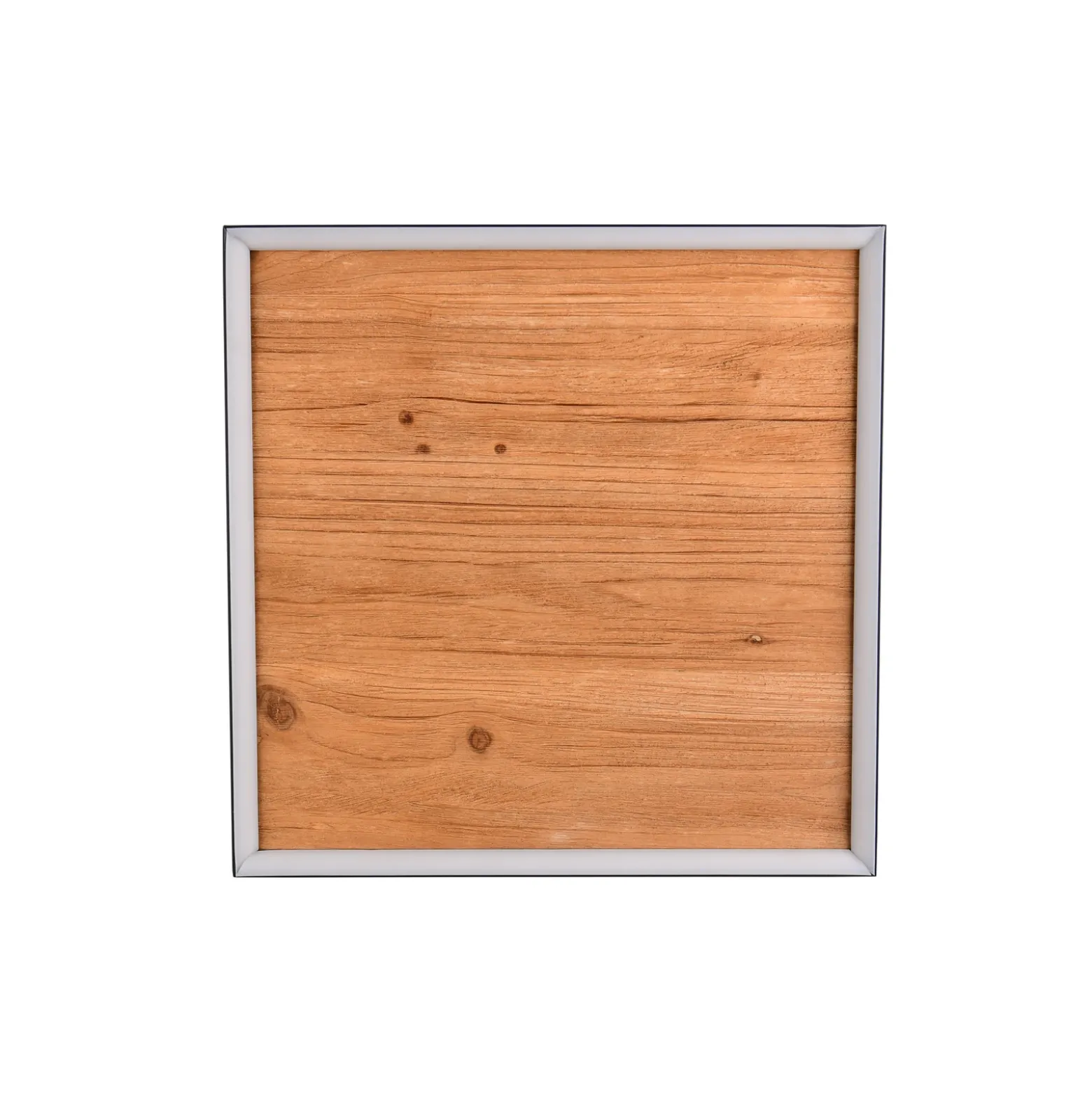 lámpara LED de techo Kalea, longitud 45 cm, color madera, madera