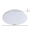 Lámpara LED de techo Lindby Comora, Ø 35 cm, blanca, IP44, 3000K