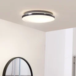 Lámpara LED de techo Lindby Comora, Ø 35 cm, blanca, IP44, 3000K