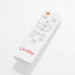 Lámpara LED de techo Lindby Emiva, Ø 49 cm, CCT, madera