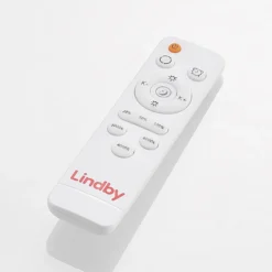 Lámpara LED de techo Lindby Emiva, 50 cm, madera clara, CCT
