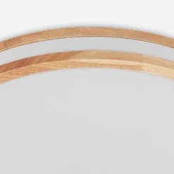 Lámpara LED de techo Lindby Emiva, 50 cm, madera clara, CCT