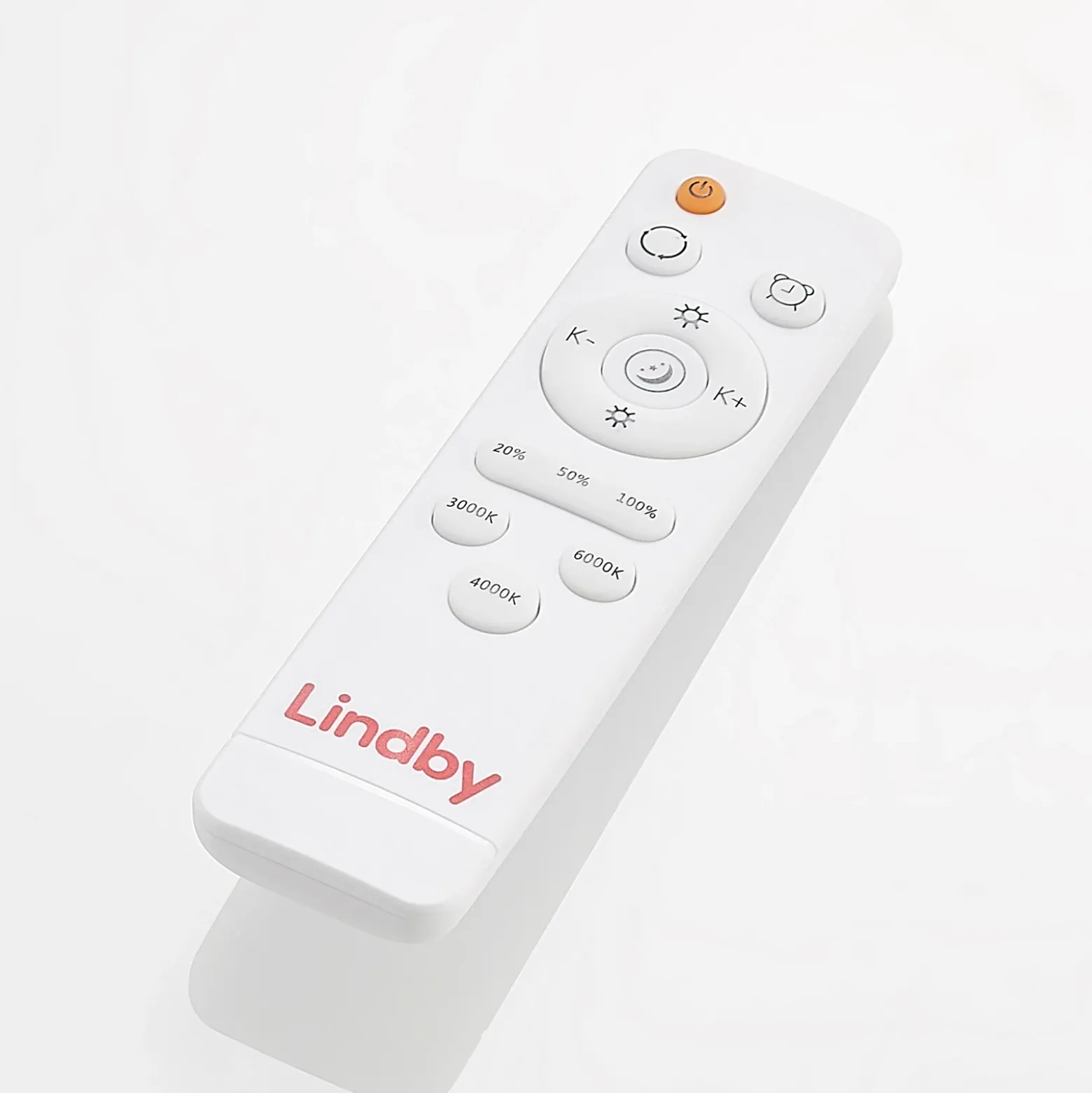 Lámpara LED de techo Lindby Emiva, Ø 49 cm, CCT, madera