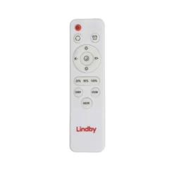 Lámpara LED de techo Lindby Gracjan, negra, metal, CCT, Ø 45 cm