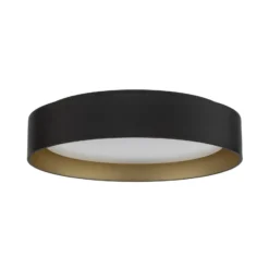 Lámpara LED de techo Lindby Gracjan, negra, metal, CCT, Ø 45 cm