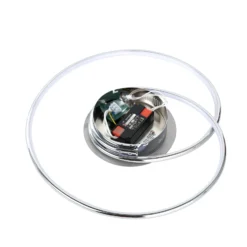 Lámpara LED de techo Lindby Joline, Ø 45 cm, color cromado, metal