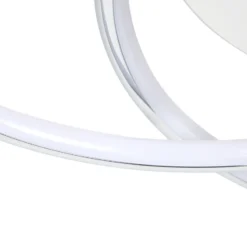 Lámpara LED de techo Lindby Joline, Ø 45 cm, color cromado, metal
