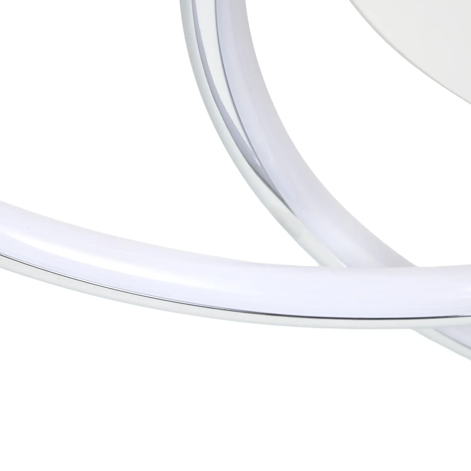Lámpara LED de techo Lindby Joline, Ø 45 cm, color cromado, metal