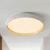 Lámpara LED de techo Lindby Jovian, blanca, Ø 40 cm, CCT, atenuable