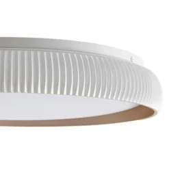 Lámpara LED de techo Lindby Jovian, blanca, Ø 40 cm, CCT, atenuable