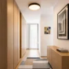 Lámpara LED de techo Lindby Jovian, negra, Ø 40 cm, CCT, atenuable