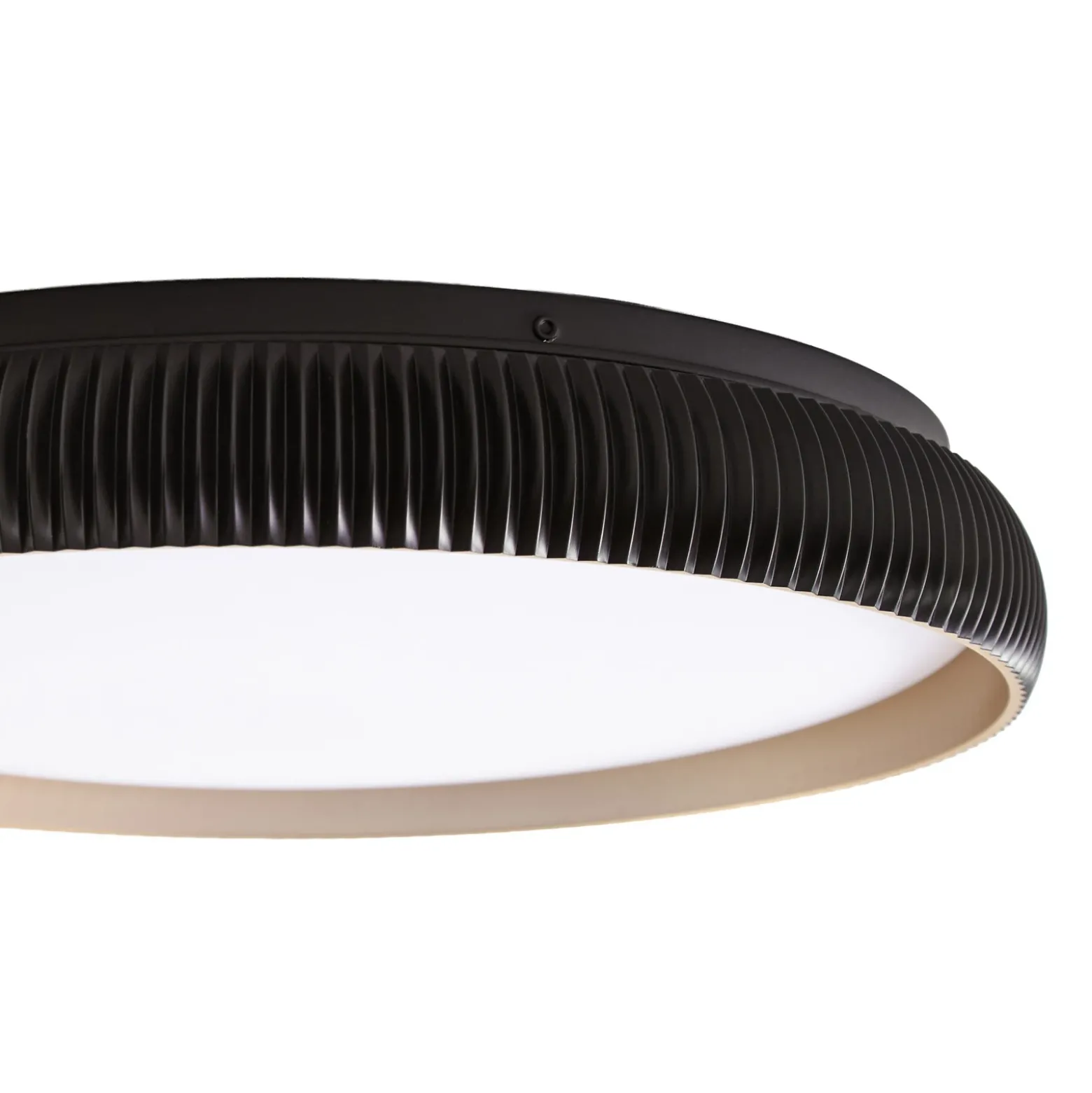 Lámpara LED de techo Lindby Jovian, negra, Ø 40 cm, CCT, atenuable