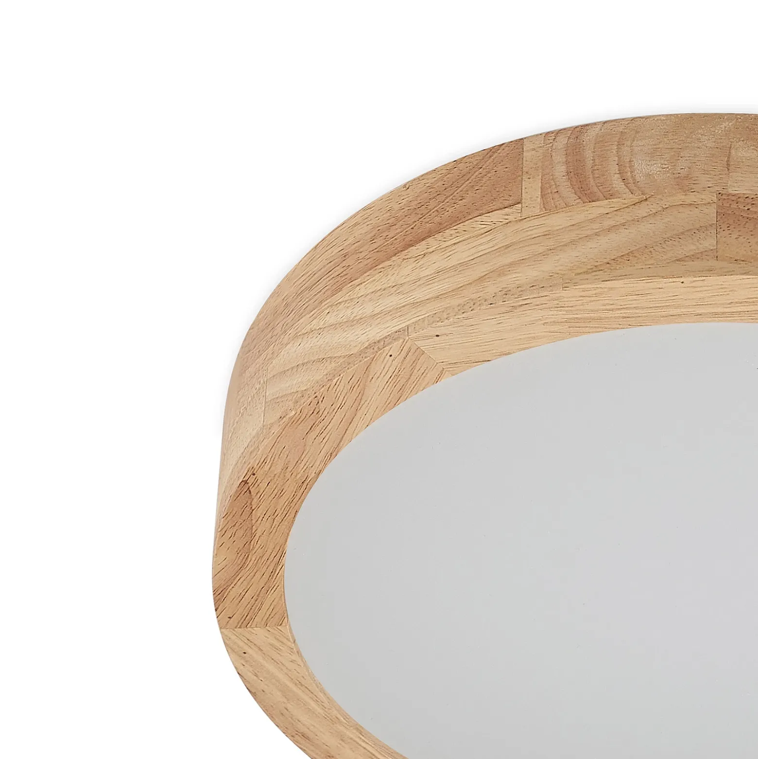 Lámpara LED de techo Lindby Lanira, Ø 30 cm, madera, control remoto, CCT